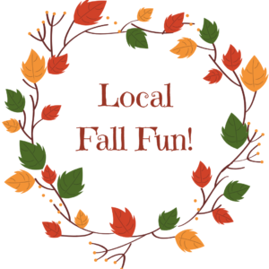 Fall leaves graphic for an article about Shorewood Fall Activities.