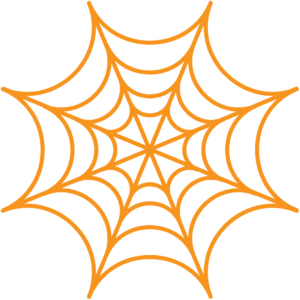 Graphic of a spider web for an article about Shorewood Fall Activities.