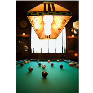 Photo of a pool table for an article about free local events coming up.