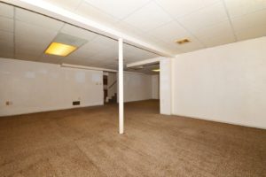 The spacious finished basement of 1612 Dearborn Street Crest Hill.