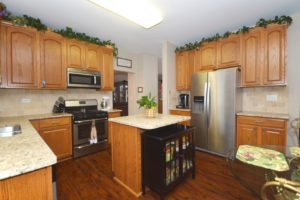 Spacious kitchen of 707 Silver Leaf Drive Joliet.