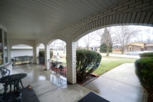 Great sized front porch of 623 Ca Crest Drive Shorewood.