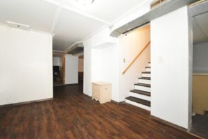 The spacious finished basement of 123 S Reed Street Joliet.