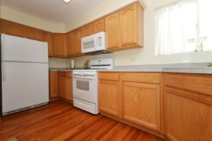 The kitchen of 543 Springwood Drive Joliet.