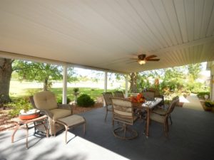 The large covered patio of 26518 S McKinley Woods Channahon which is perfect for relaxing or entertaining.