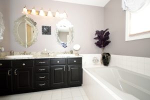Luxury master bathroom of 4953 Westhill Circle Plainfield.
