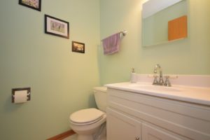 First floor powder room of 651 Meadowdale Drive Romeoville.