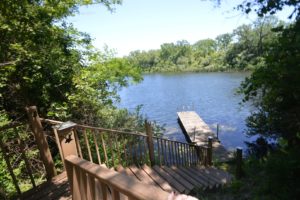 The floating dock of 7765 Pine Bluff Road Morris.