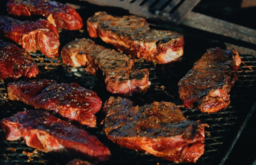 Meat on a grill; one of the upcoming Plainfield fall events is the blues and bbq.