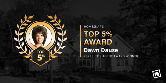 Dawn Dause Top 5% Award from Homesnap