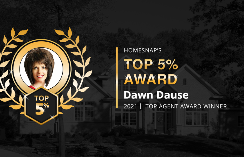 Dawn Dause Top 5% Award from Homesnap