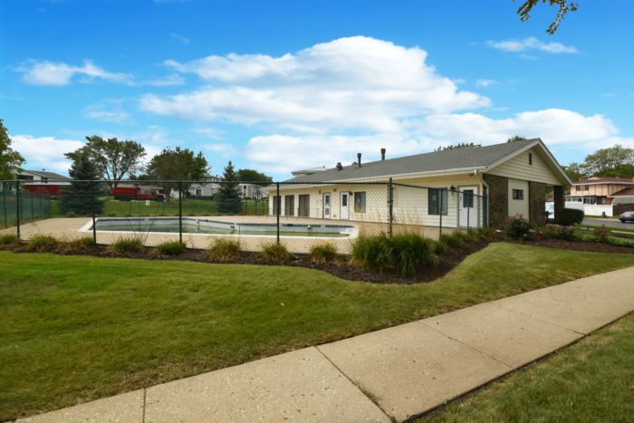 Clubhouse with Pool at 150 Quincy Bloomingdale.