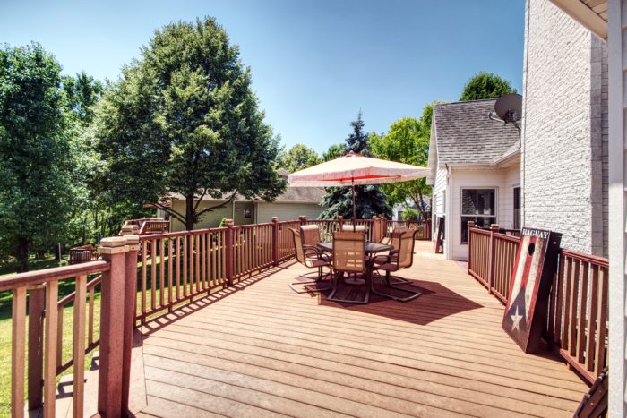 Deck at 24211 W Camelot in Shorewood.