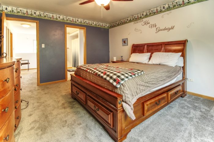 Master Bedroom at 4506 Willowbend in Plainfield.