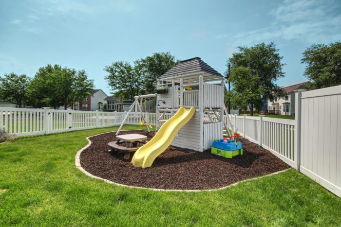 Playground set for sale with home at 1017 Breckenridge Shorewood.