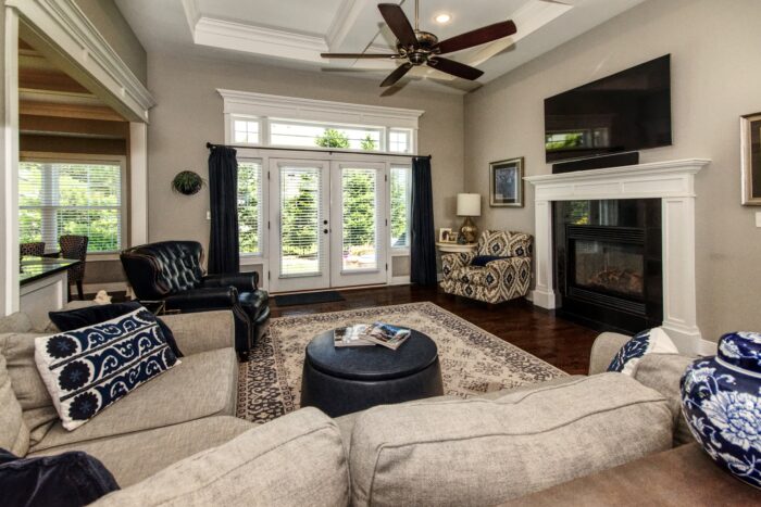 The Great Room of home in the River Crossing Subdivision.